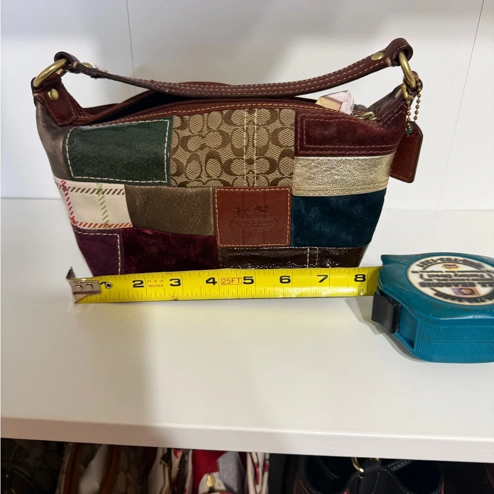 Coach Patchwork Baguette Pouch - Picture 8 of 9